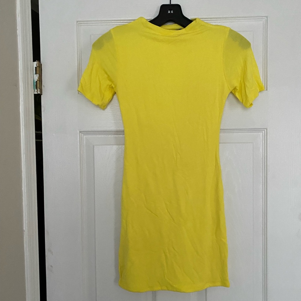 Neon Yellow Mini Dress